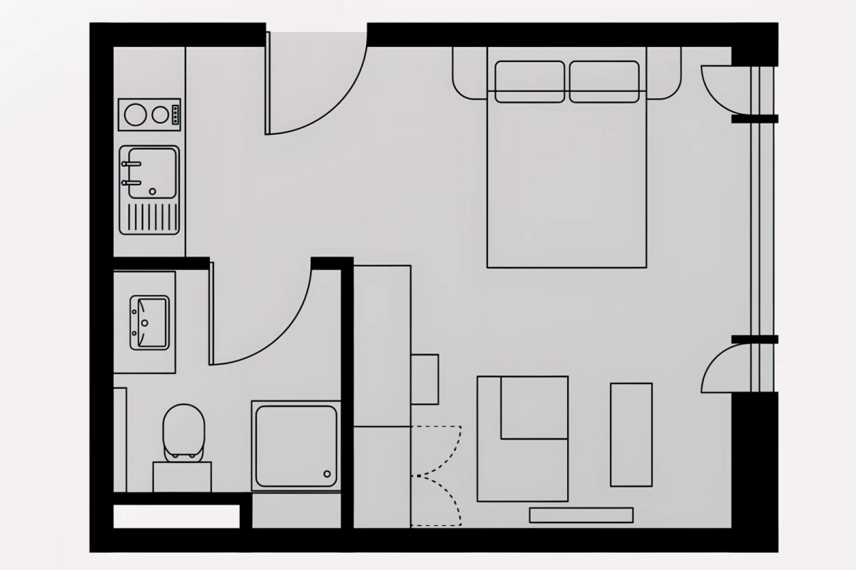 Studio Rooms view 1