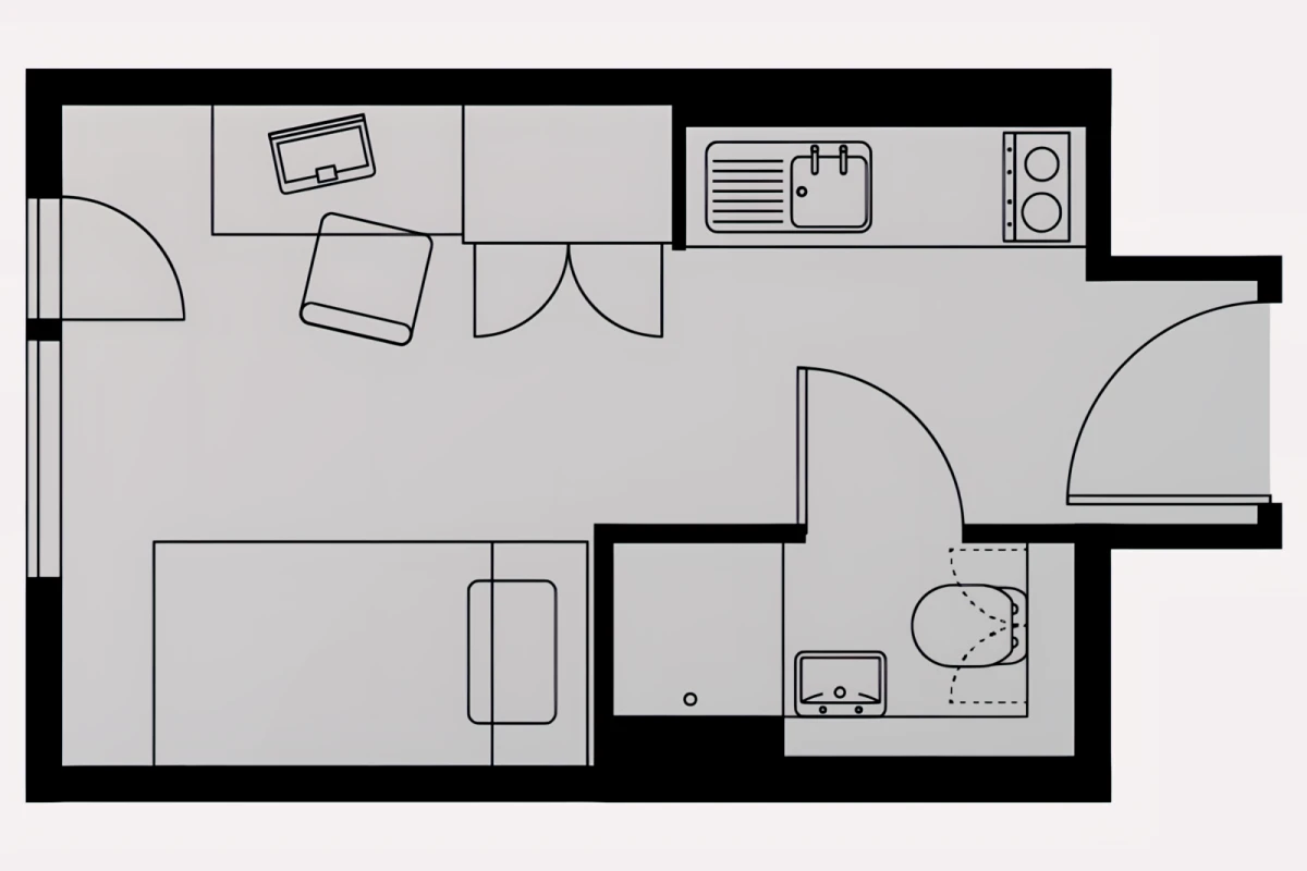 Studio Rooms view 3