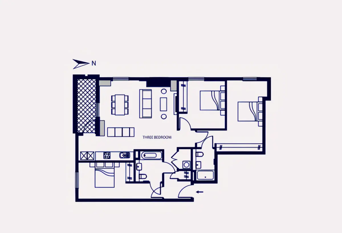3 Rooms view 1