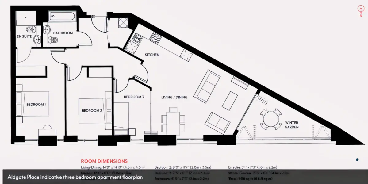 3 Rooms view 1