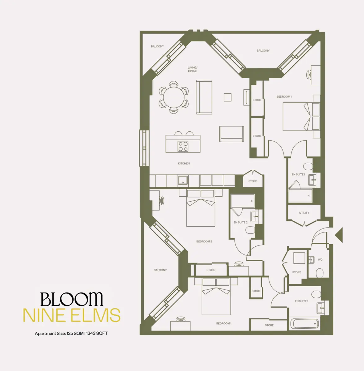 3 Rooms view 1