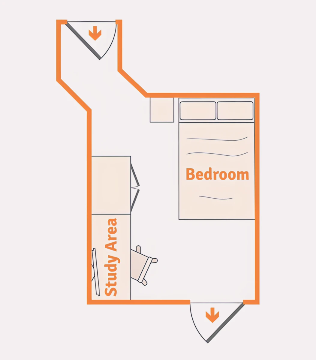 Large Rooms view 1