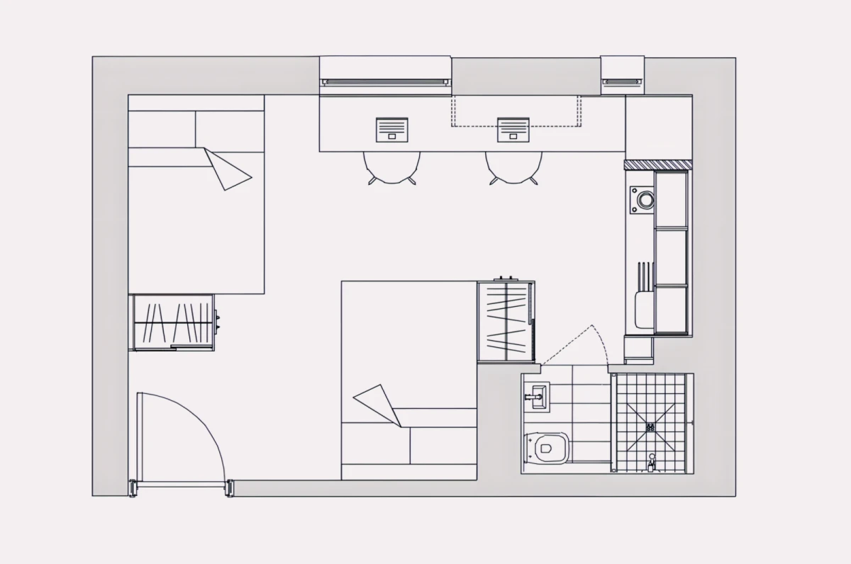 Shared Rooms view 1
