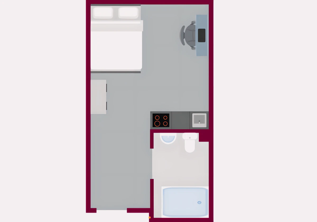 Studio Rooms view 3
