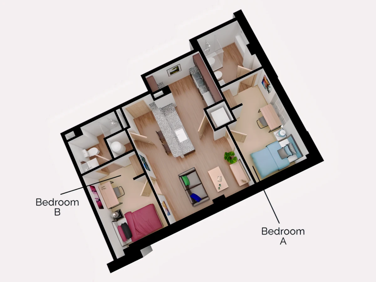 2 Rooms view 2