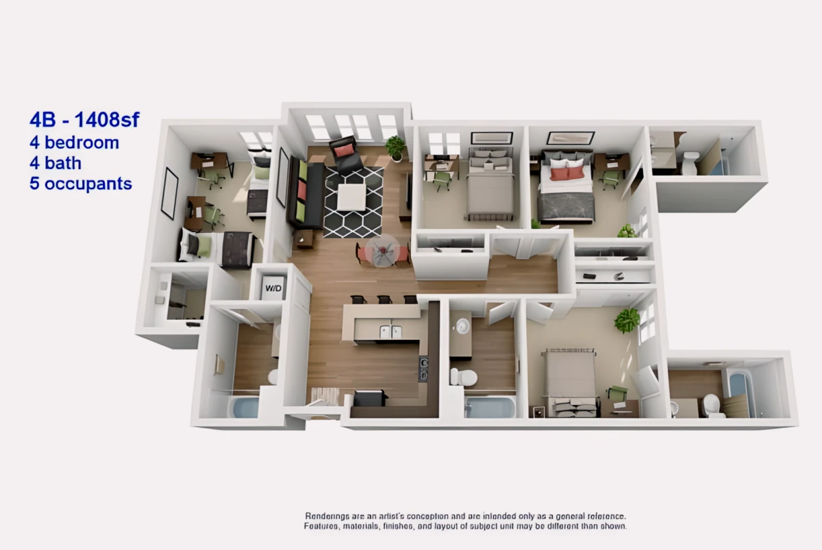 4 Rooms view 4