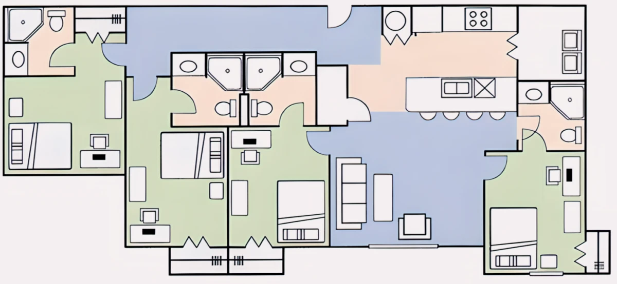 4 Bed 4 Bath B