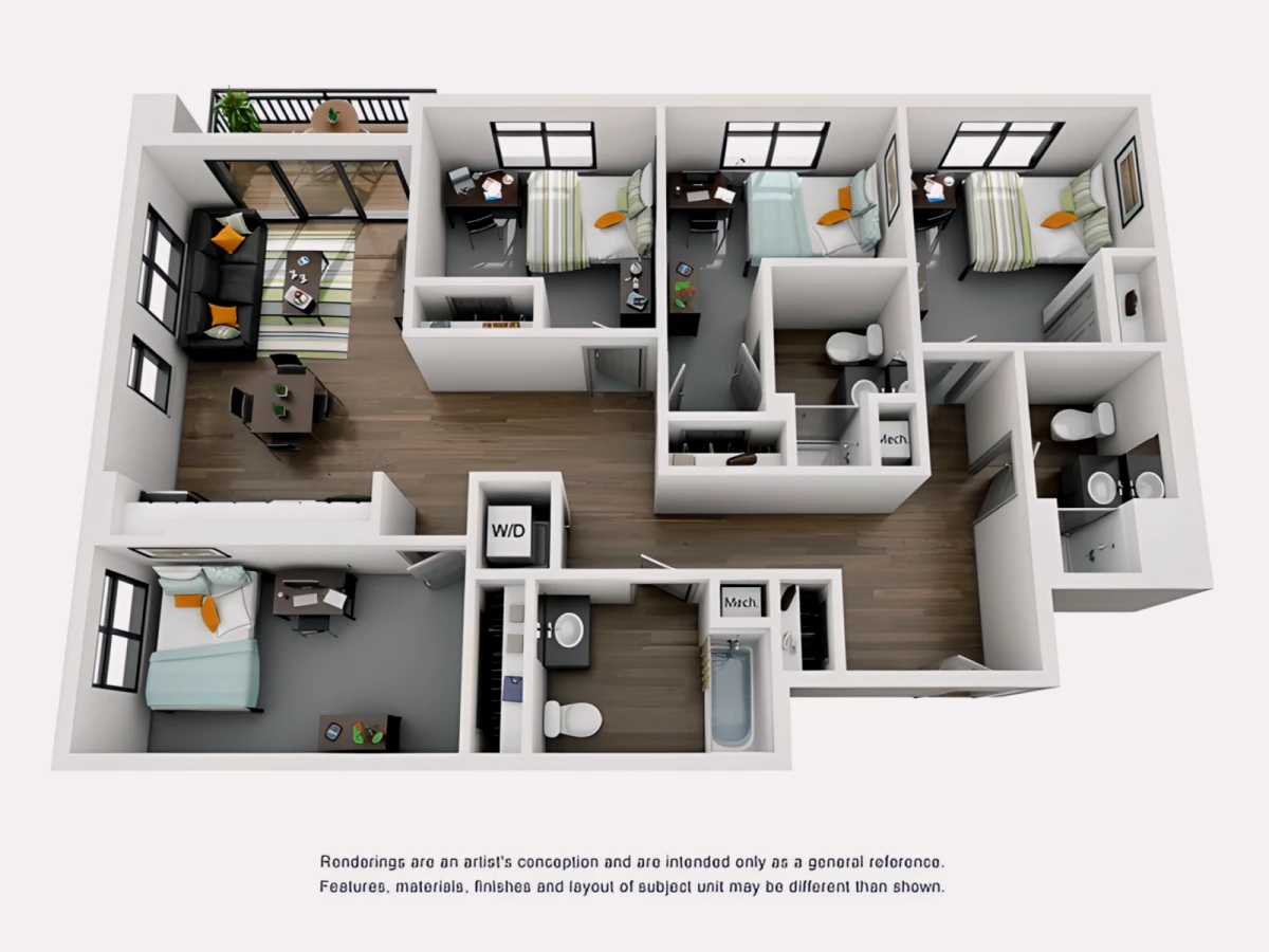 4 Bed 3 Bath D9