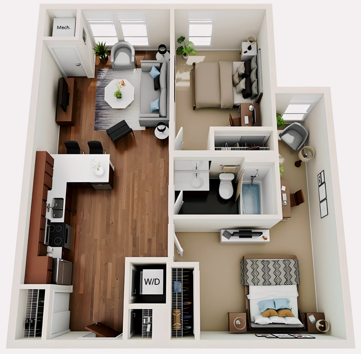 2 Rooms view 2