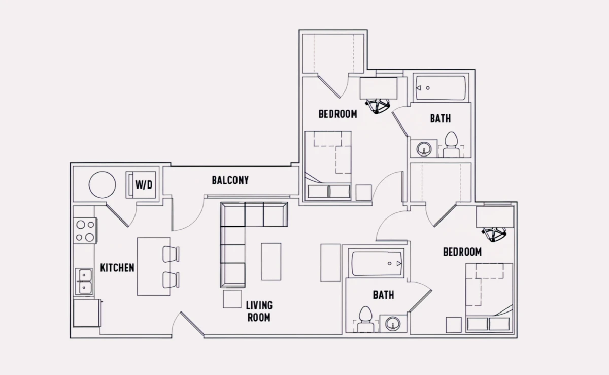2 Bed - 2 Bath