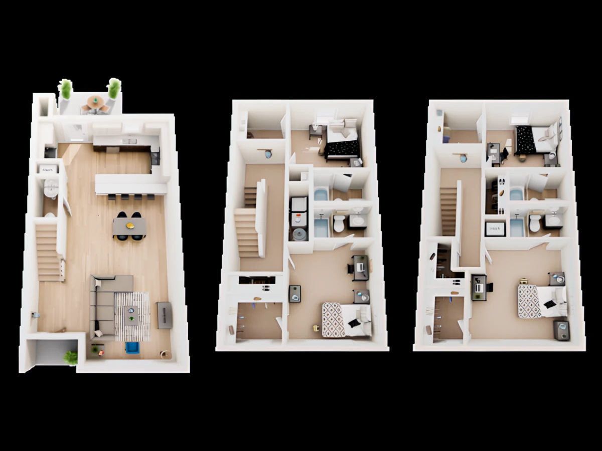 4 Rooms view 3
