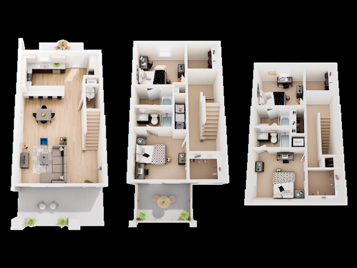 4 Rooms view 2