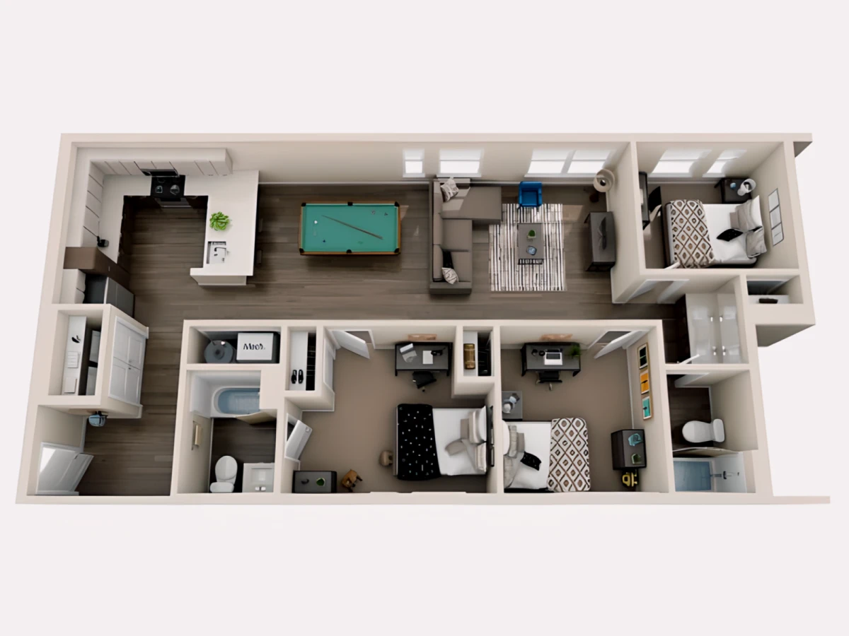 3 Rooms view 3