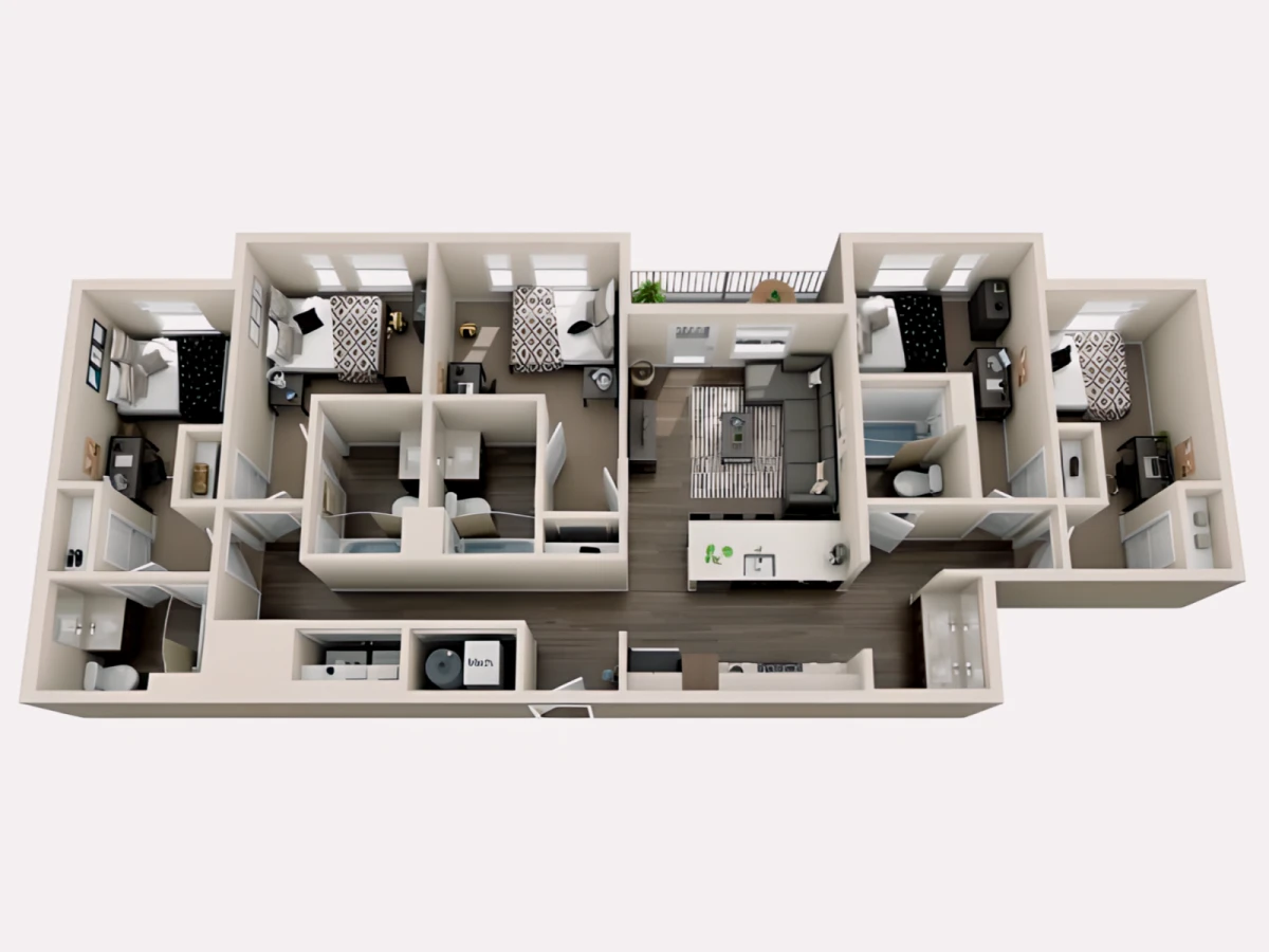 5 Rooms view 4