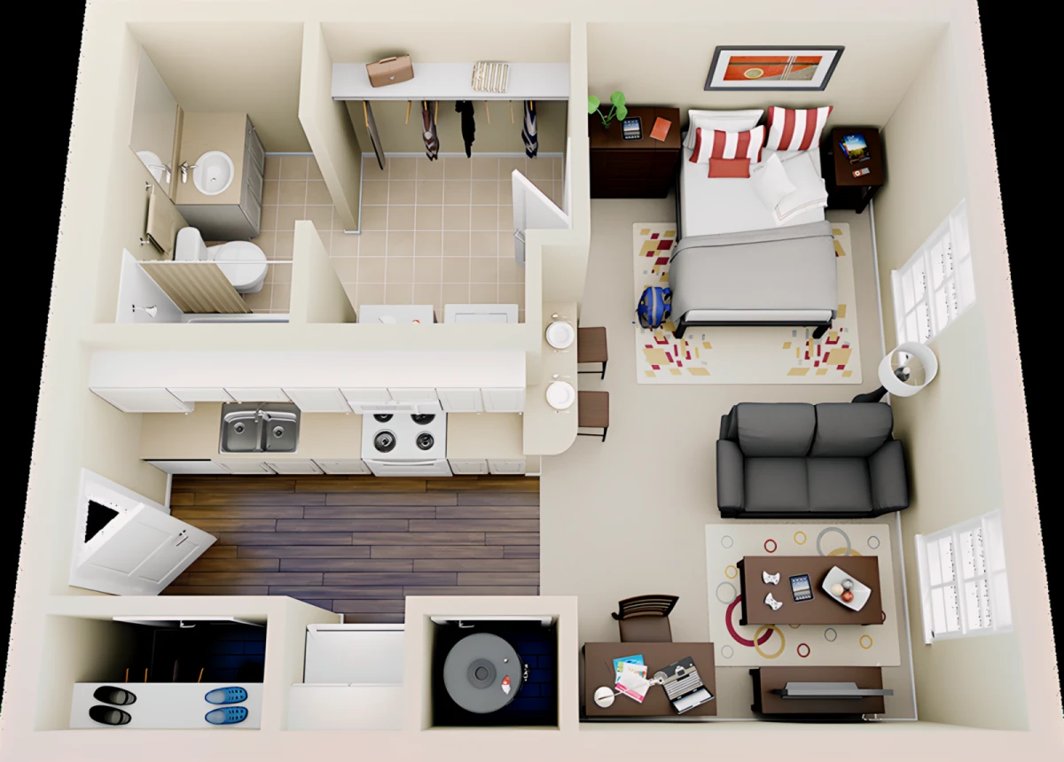 Studio Rooms view 2