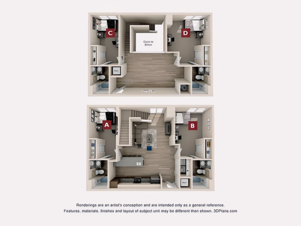 4 Rooms view 3