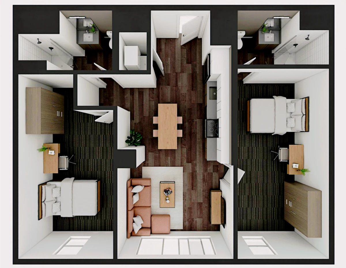 2 Bed 2 Bath B3 XL