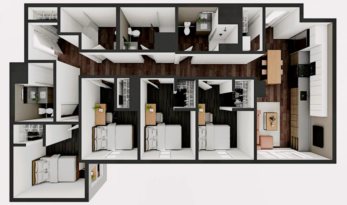 4 Bed 4 Bath D4