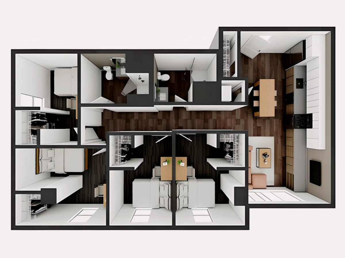 4 Bed 2 Bath D2