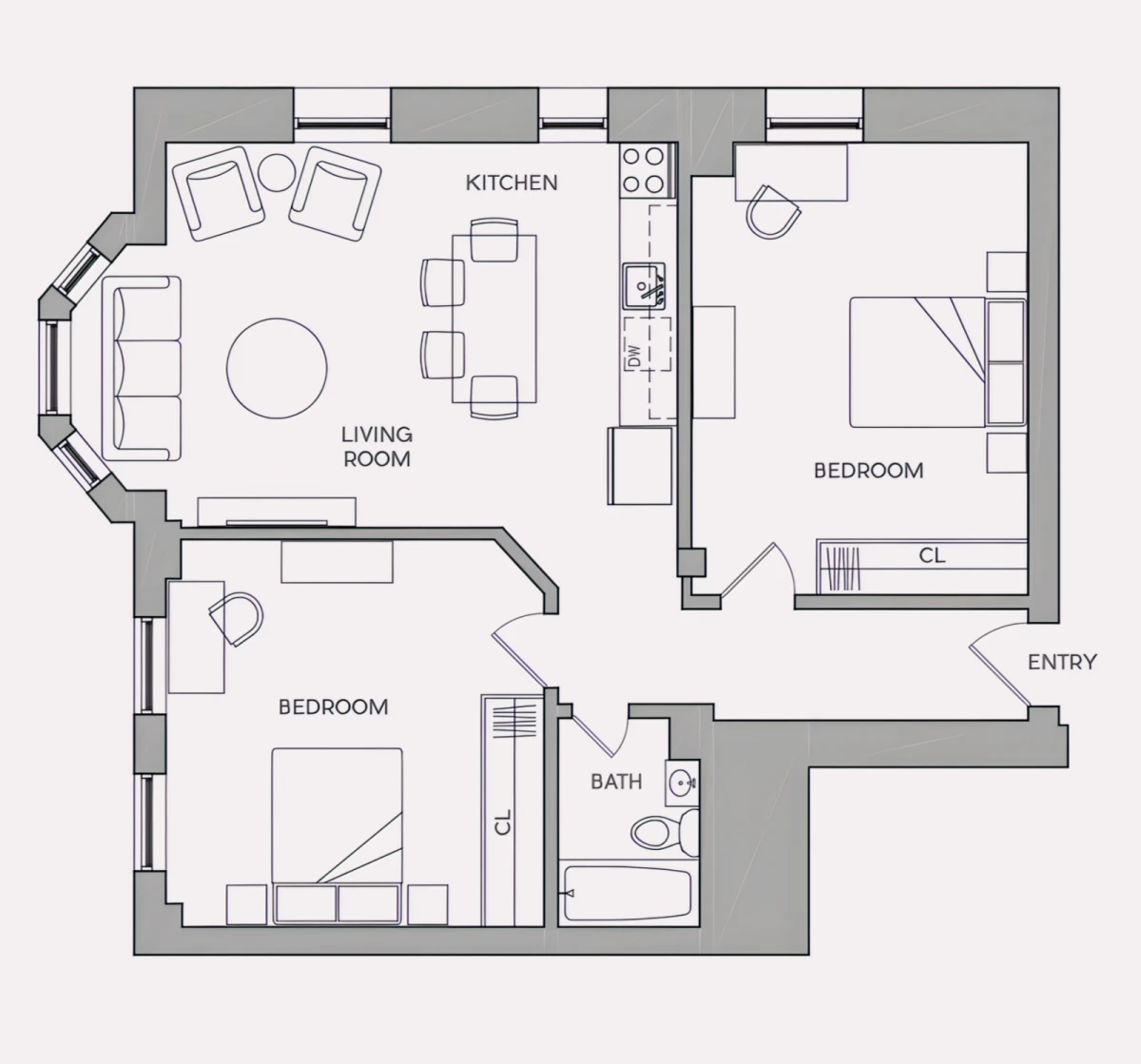 2 Rooms view 1
