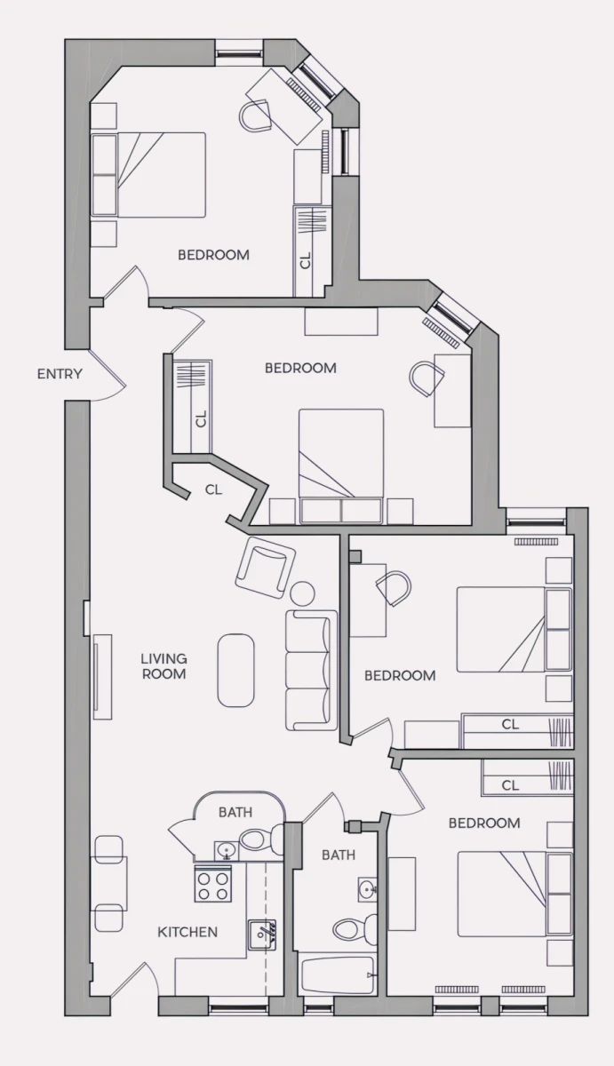 4 Rooms view 4
