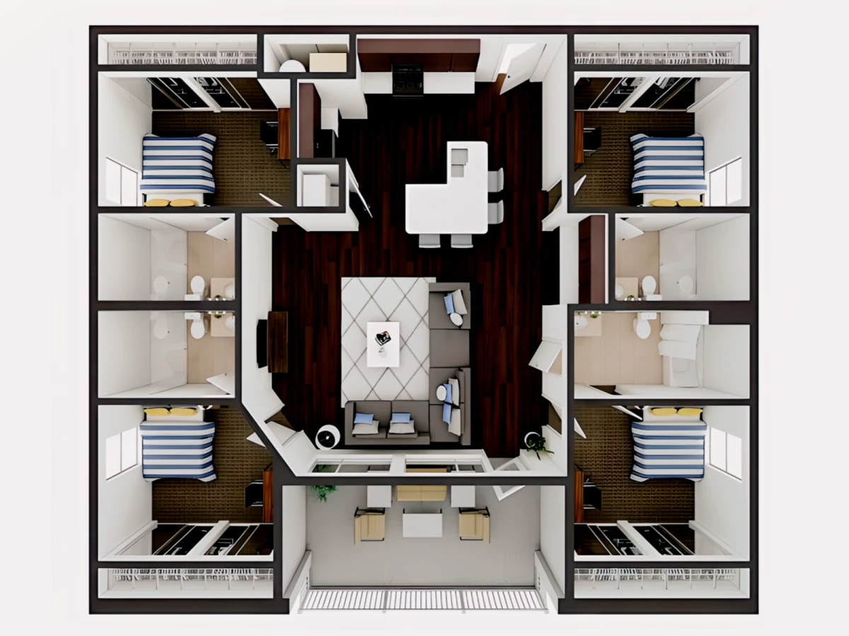4 Bed 4 Bath D1