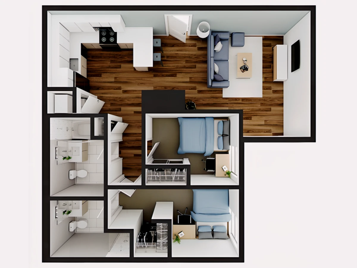 4 Rooms view 4
