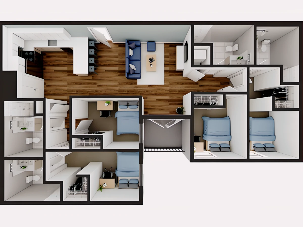 2 Rooms view 4