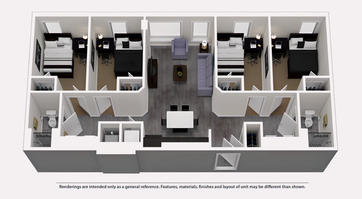 4 Rooms view 2