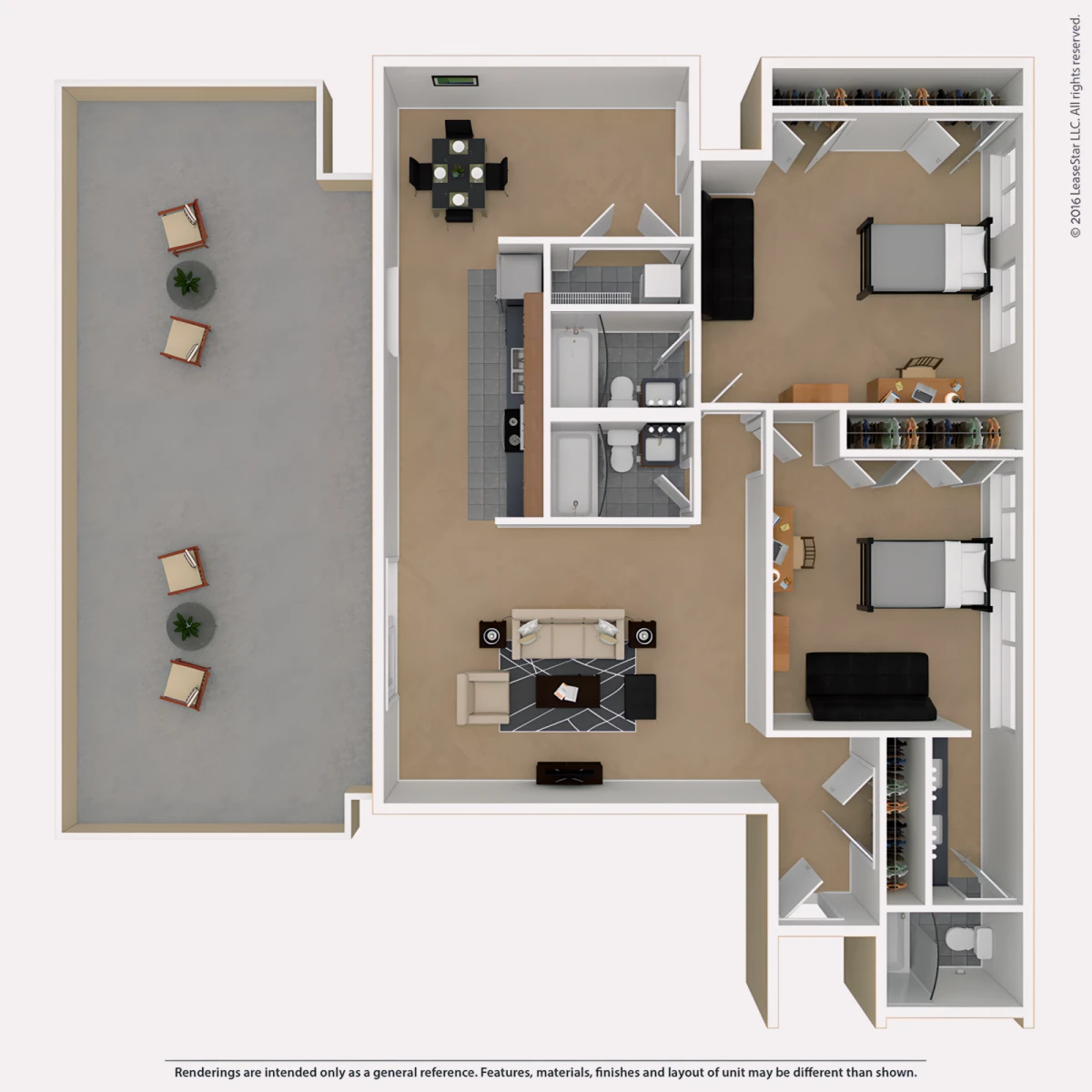 2 Rooms view 3
