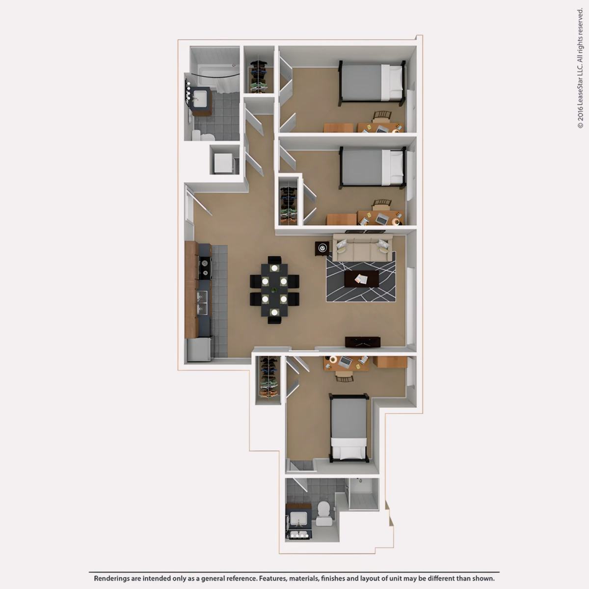 3 Rooms view 4