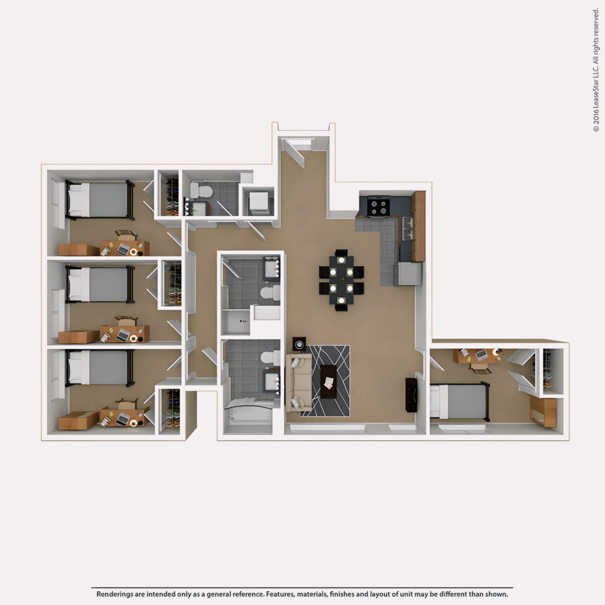 4 Rooms view 3