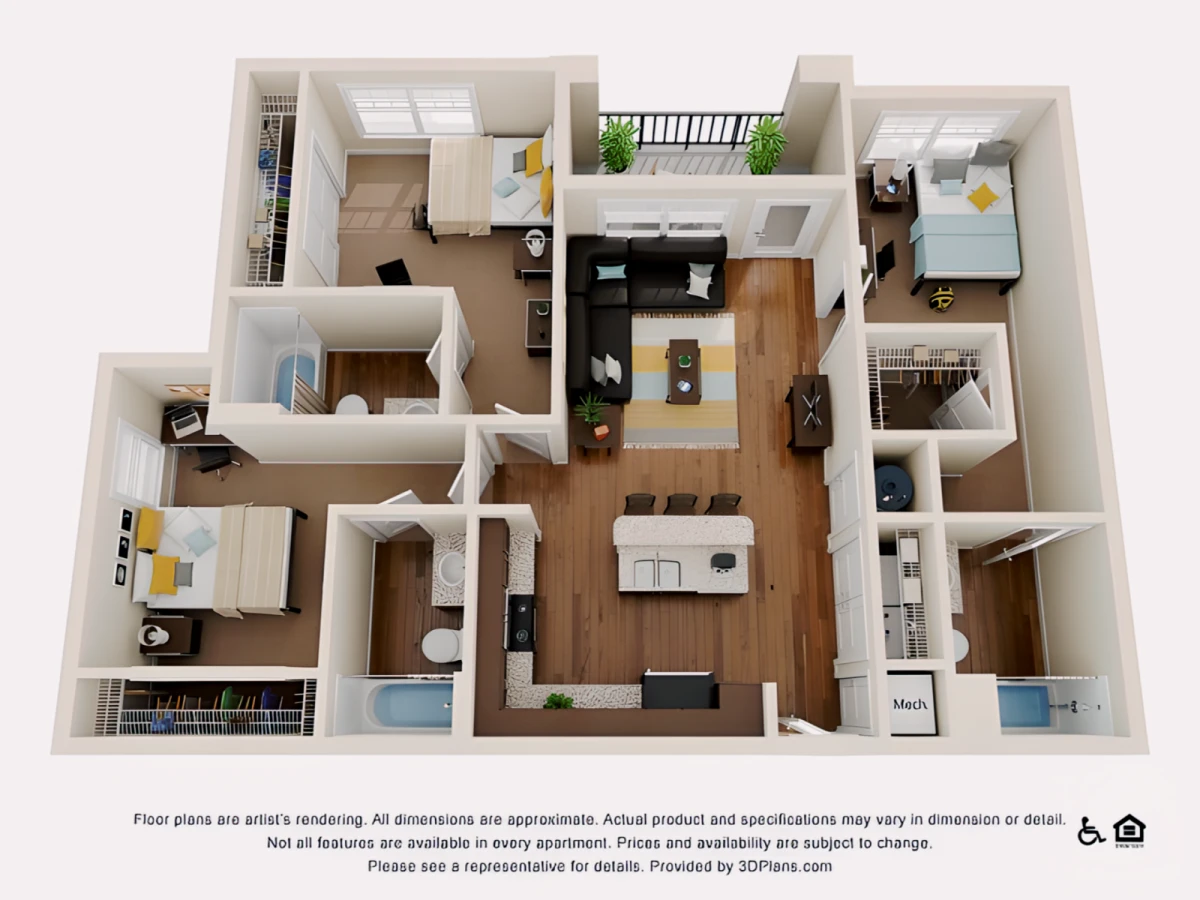 3 Rooms view 3