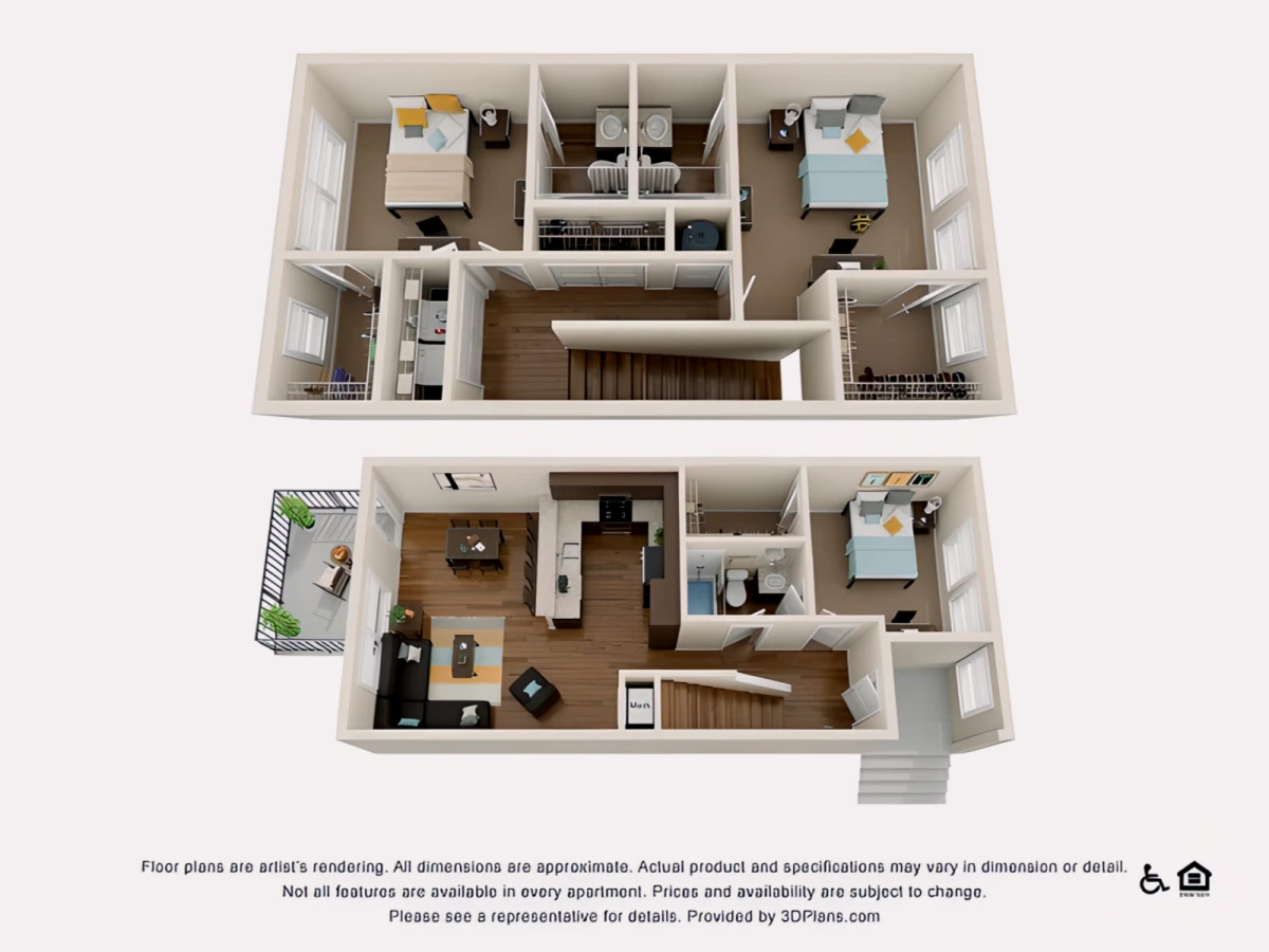 3 Rooms view 2