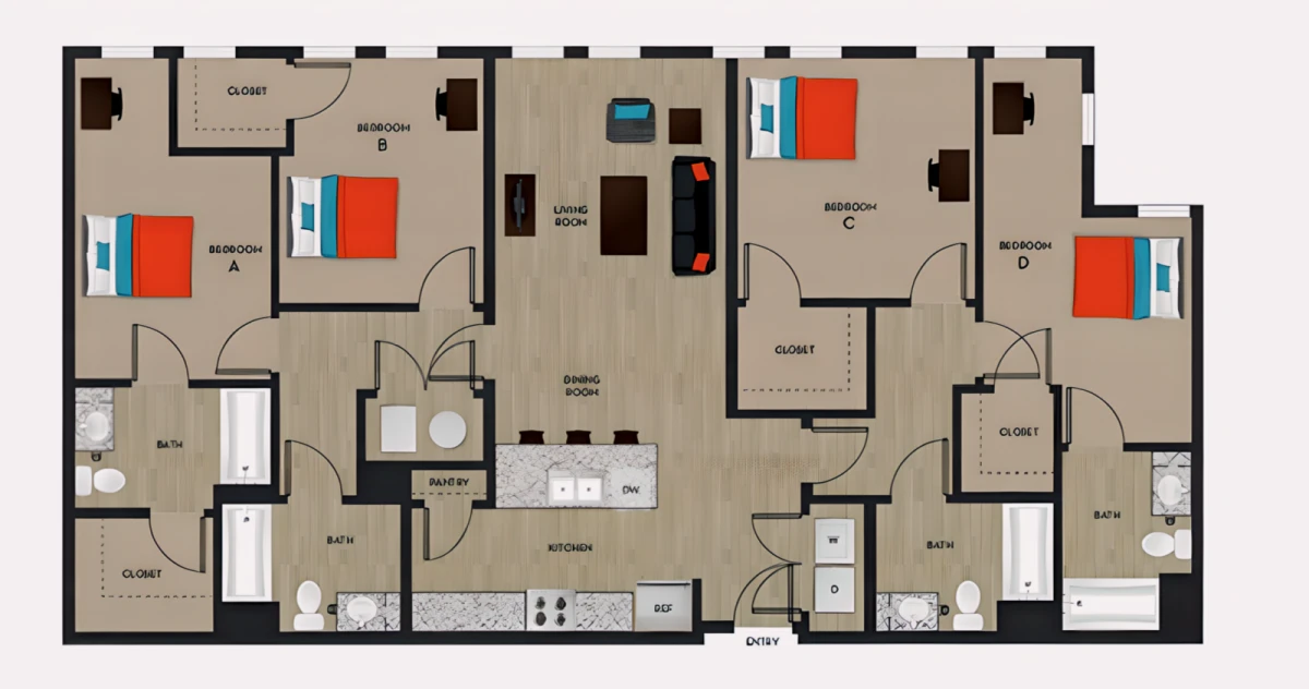 4 Rooms view 4