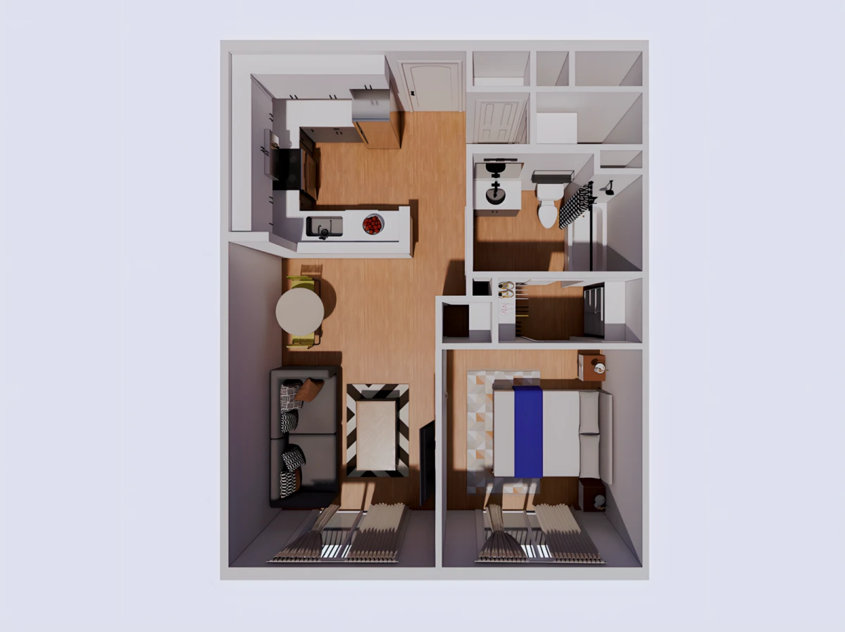 2 Rooms view 2