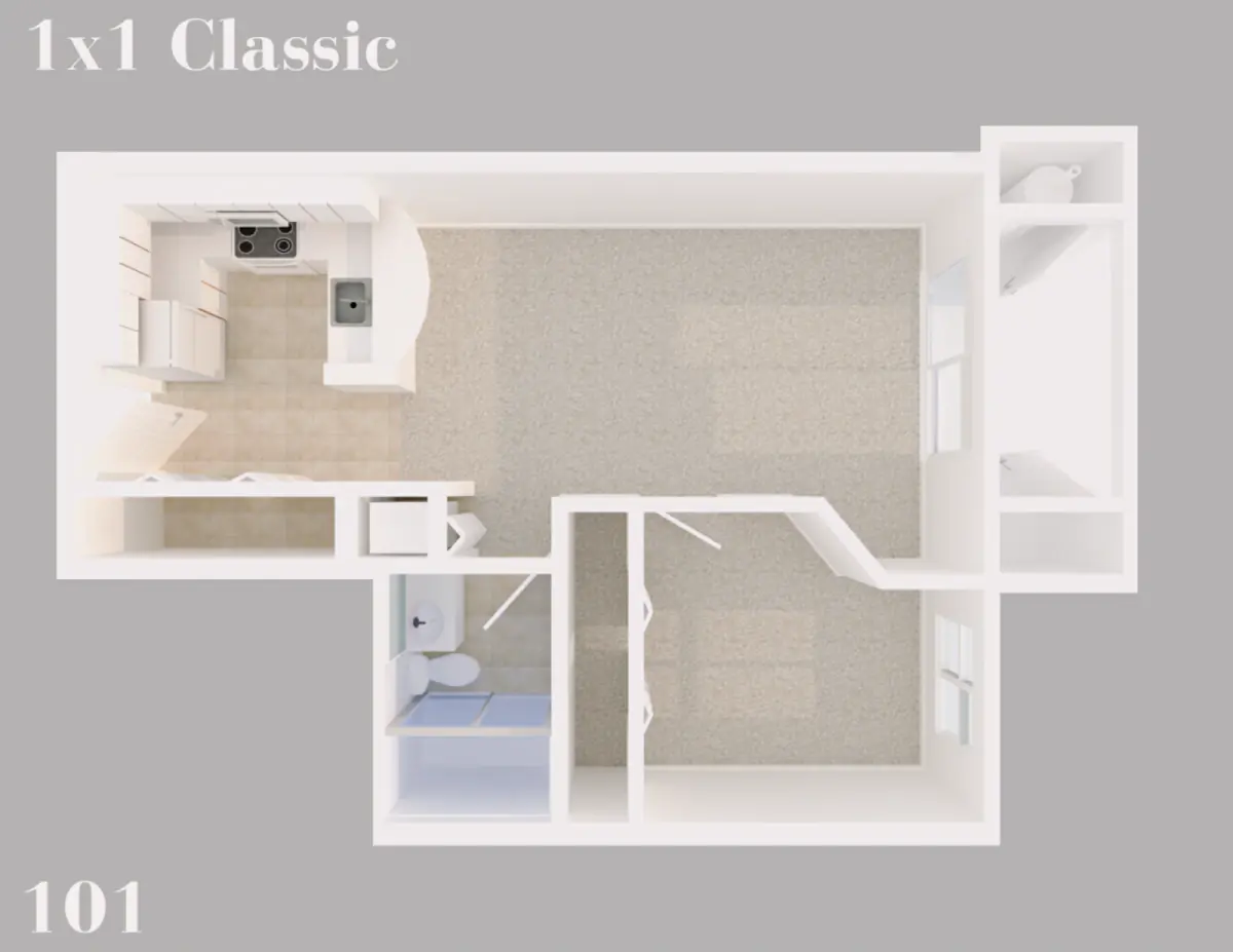 2 Rooms view 3