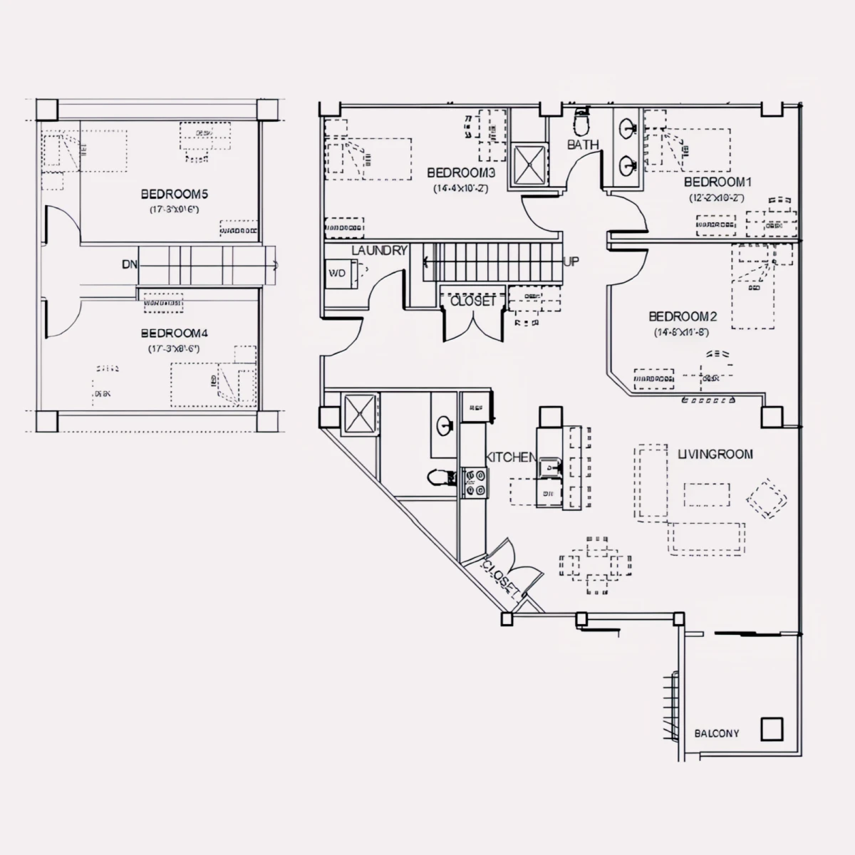 5BR/2BA Rooms view 1