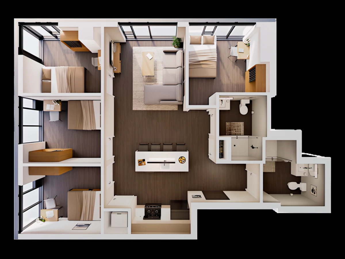 Studio Penthouse B Private