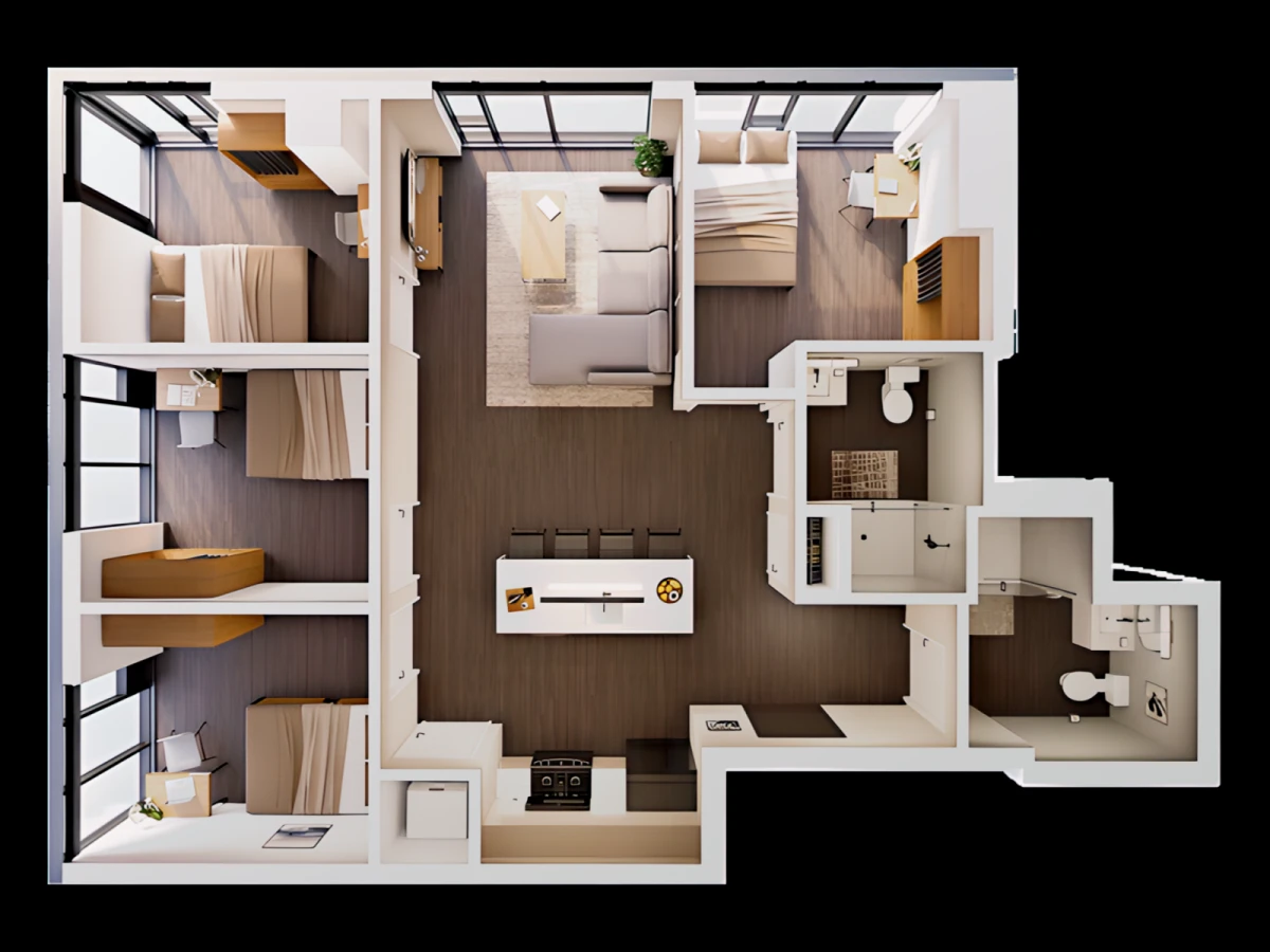 2 Rooms view 4