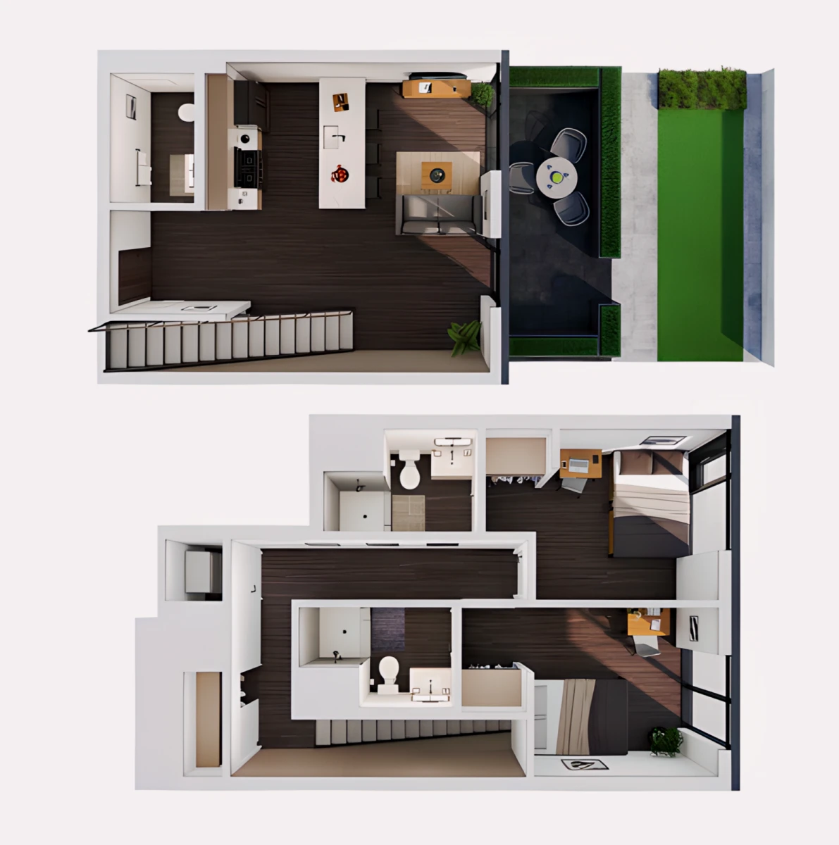 2 Bedroom Townhouse B Private