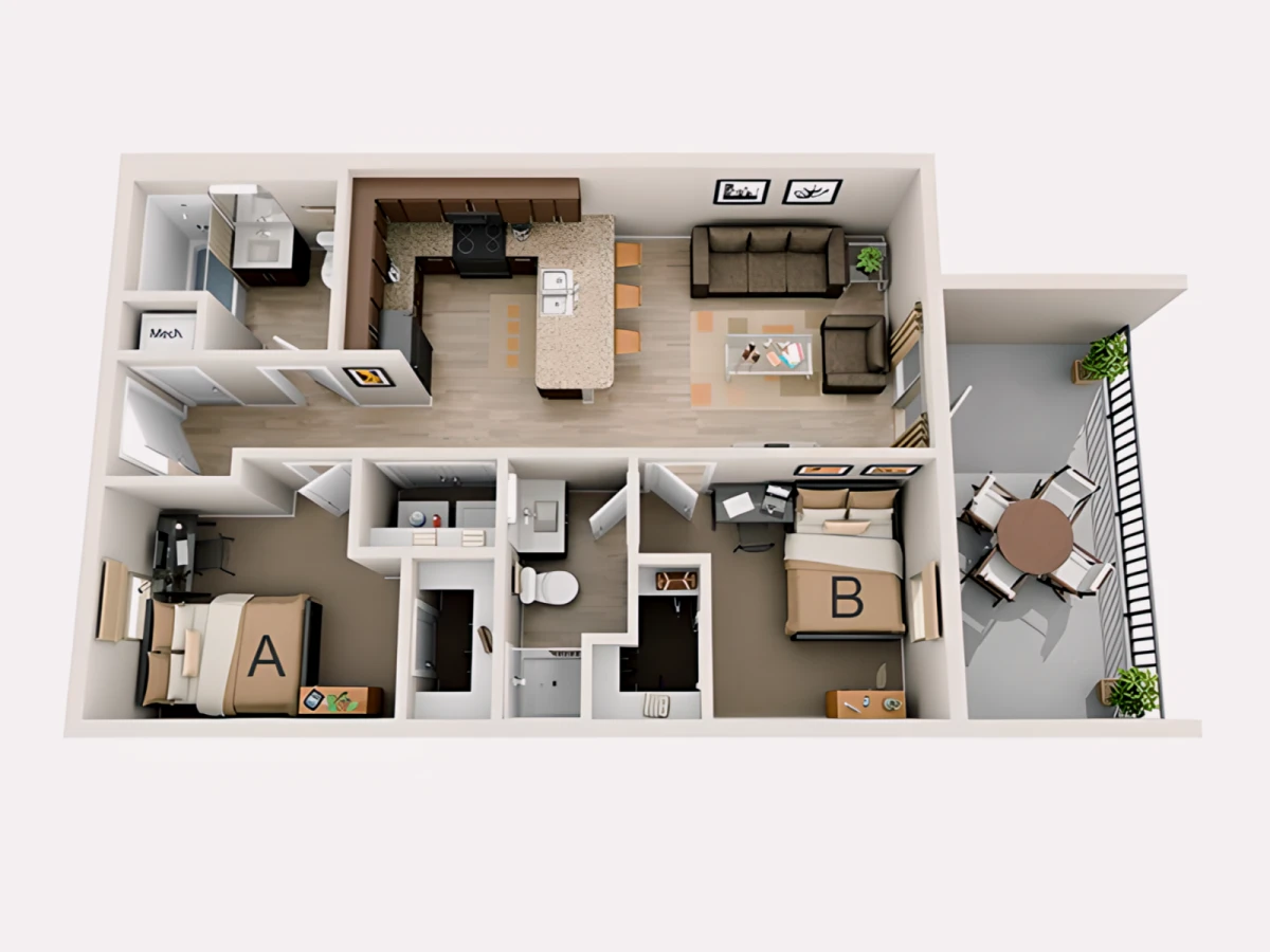 1 Rooms view 2