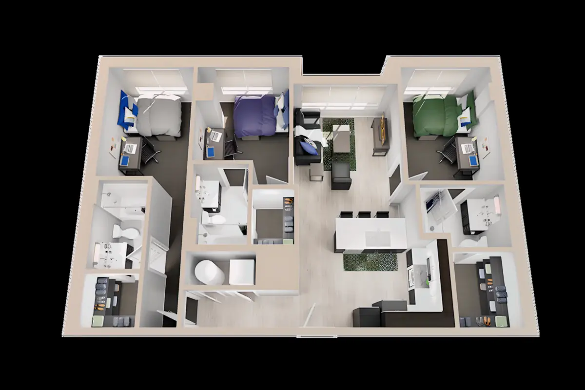 3 Rooms view 3