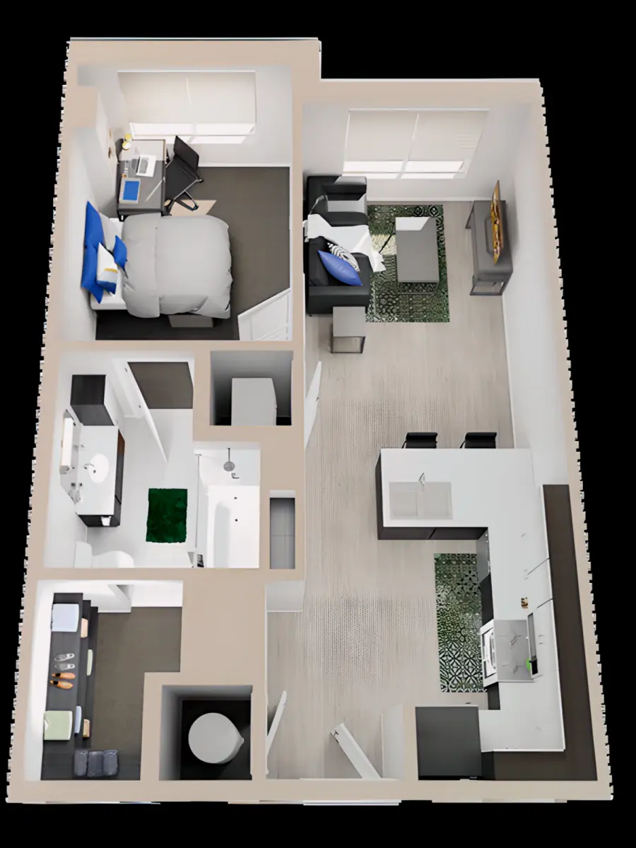 3 Rooms view 4