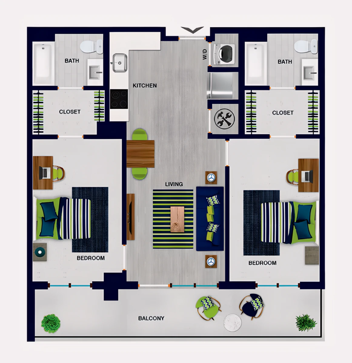 2 Rooms view 3