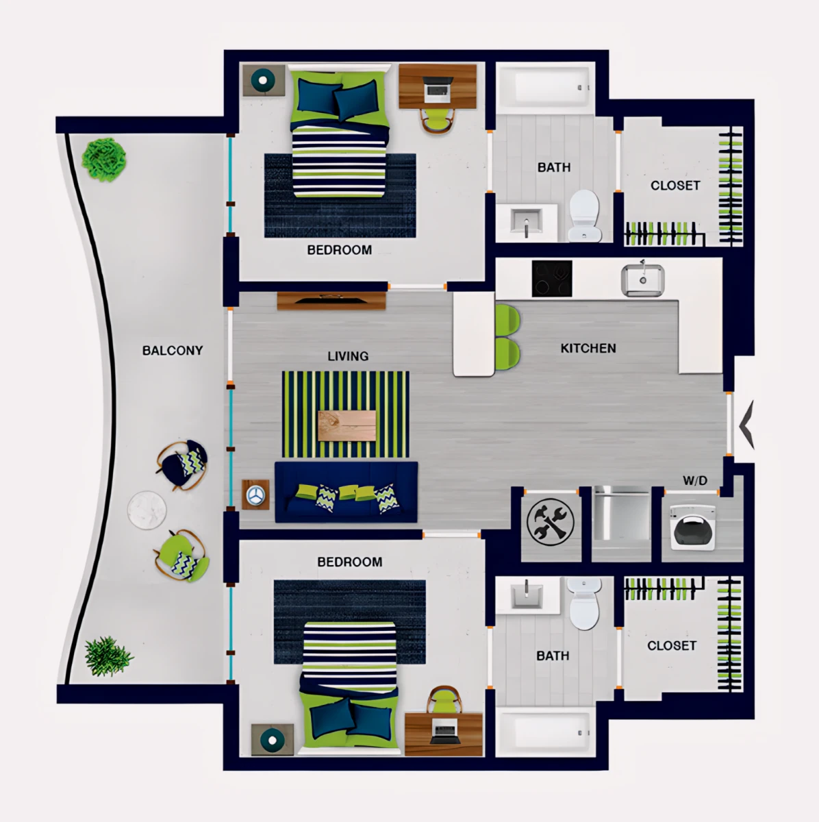 2 Rooms view 2