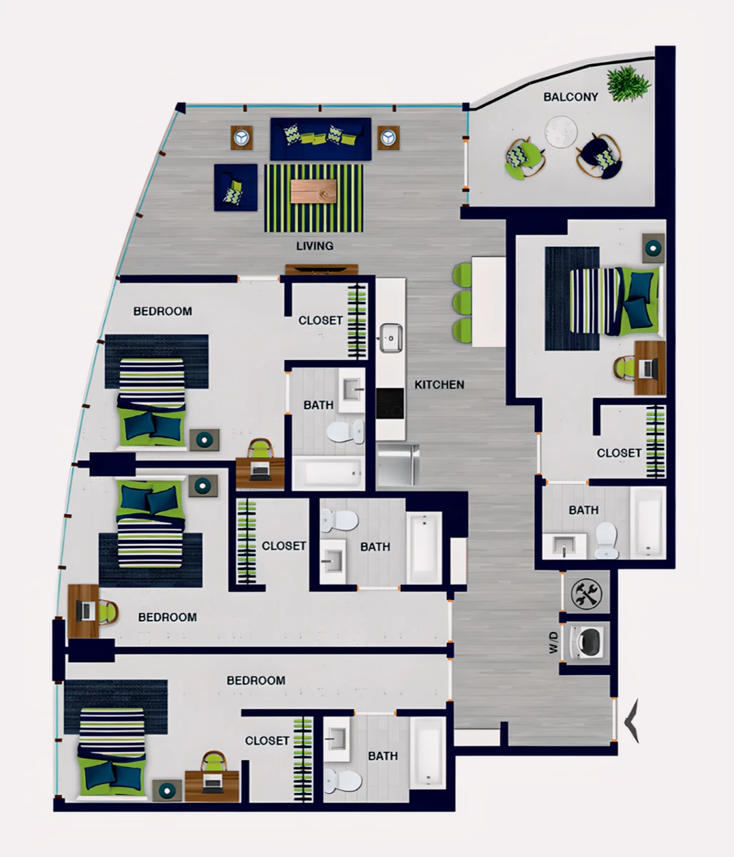 4 Rooms view 4