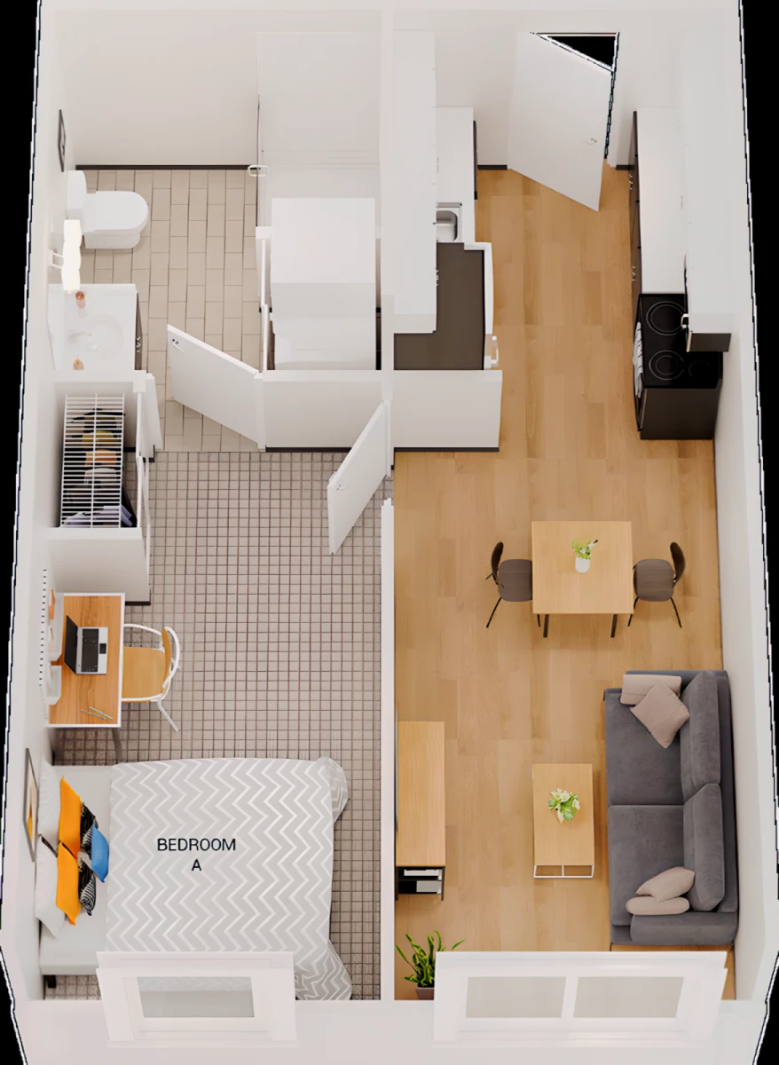 1 Bed | 1 Bath A2