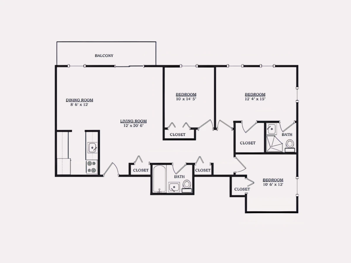 3 Rooms view 1