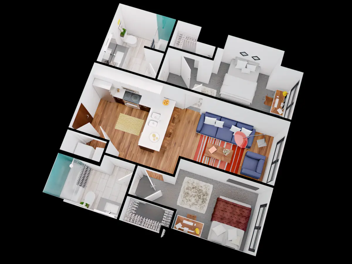 2 Rooms view 2